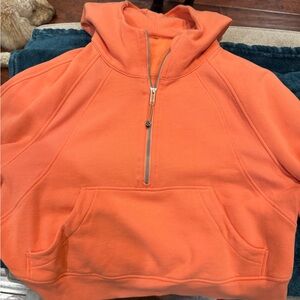 Melon colored Half-Zip Hoodie